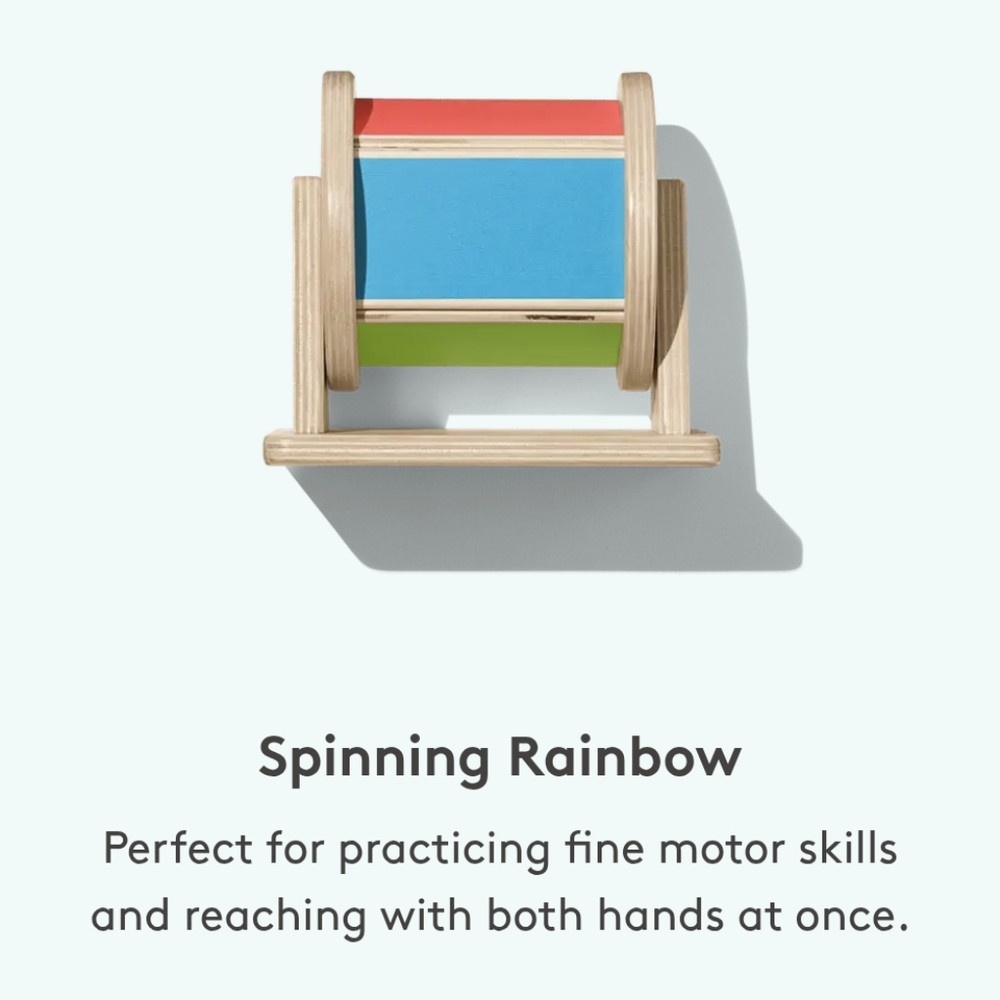 Lovevery Spinning Rainbow toy - ages 5+ months! Wooden montessori